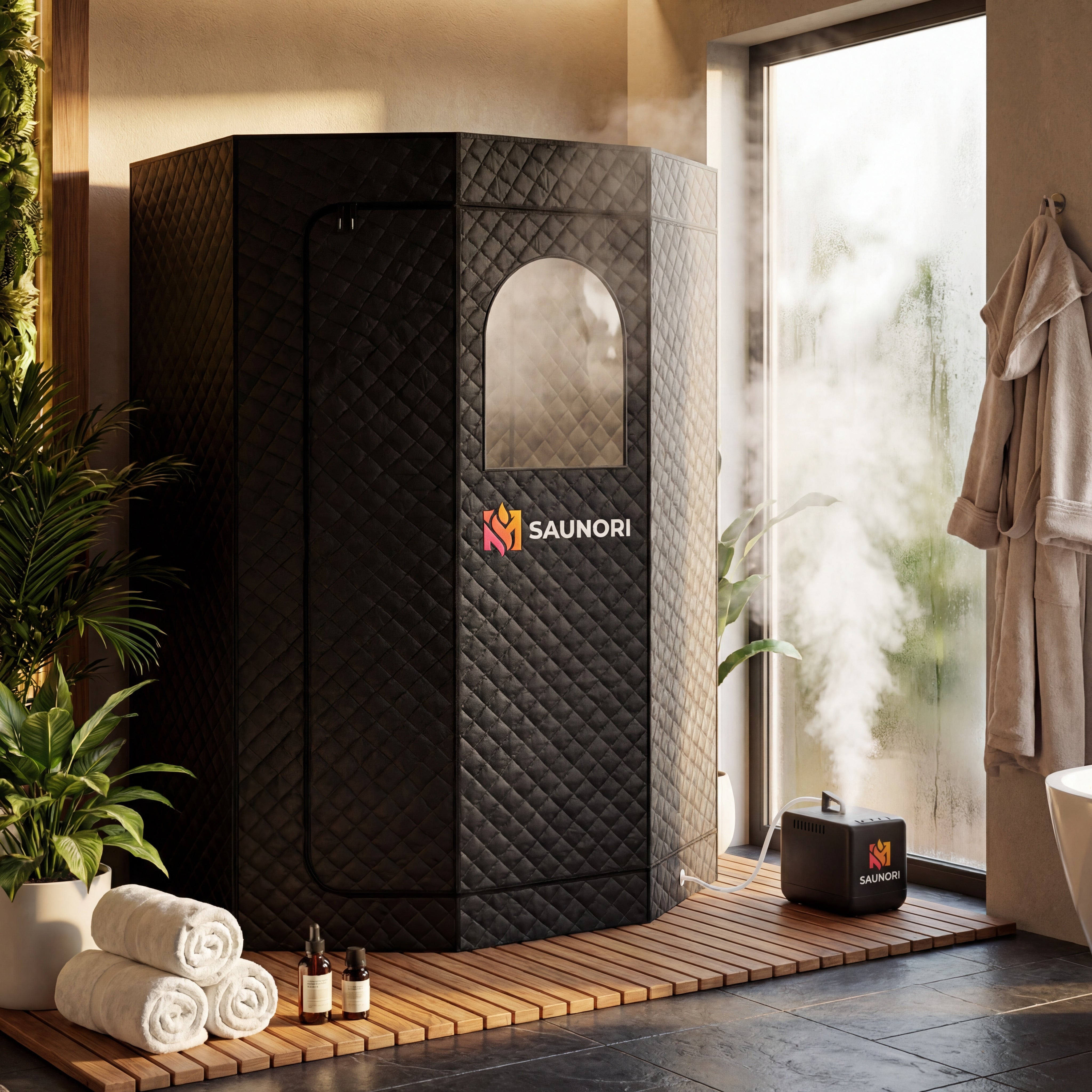 Saunori- Sauna led rouge